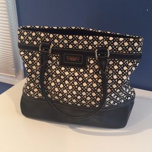 Kate spade canvas and leather tote